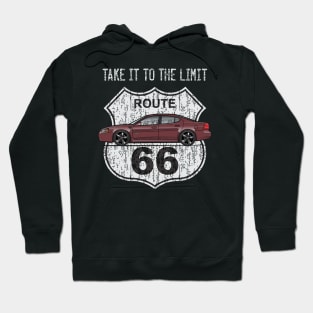 Route 66 Maroon Hoodie